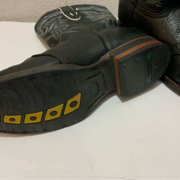 Canberra men’s size 8.5 black tan leather - Picture 11 of 16